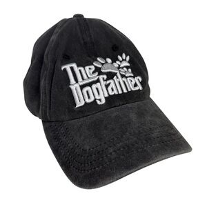 The Dog Father Black Washed Denim Dad Hat - Adjustable, EUC